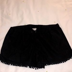 J Crew Pom Pom shorts w pockets drawstring